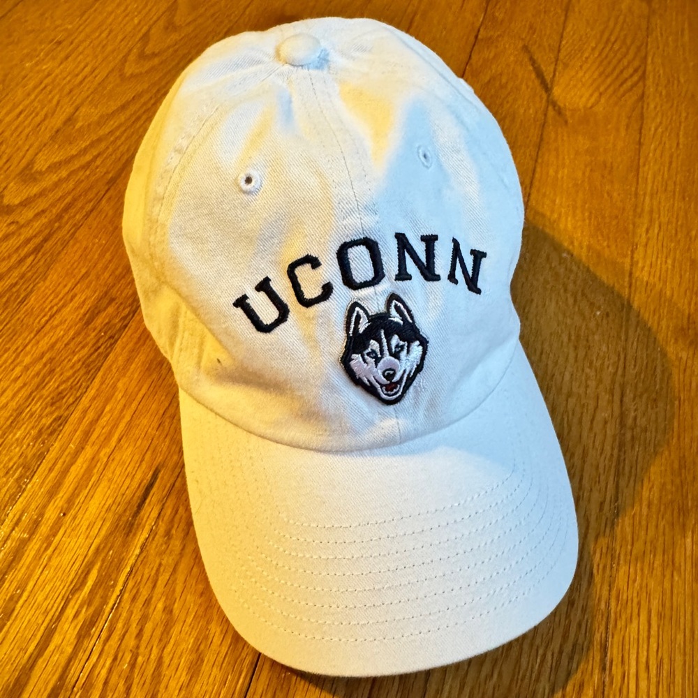White UCONN Hat One Size